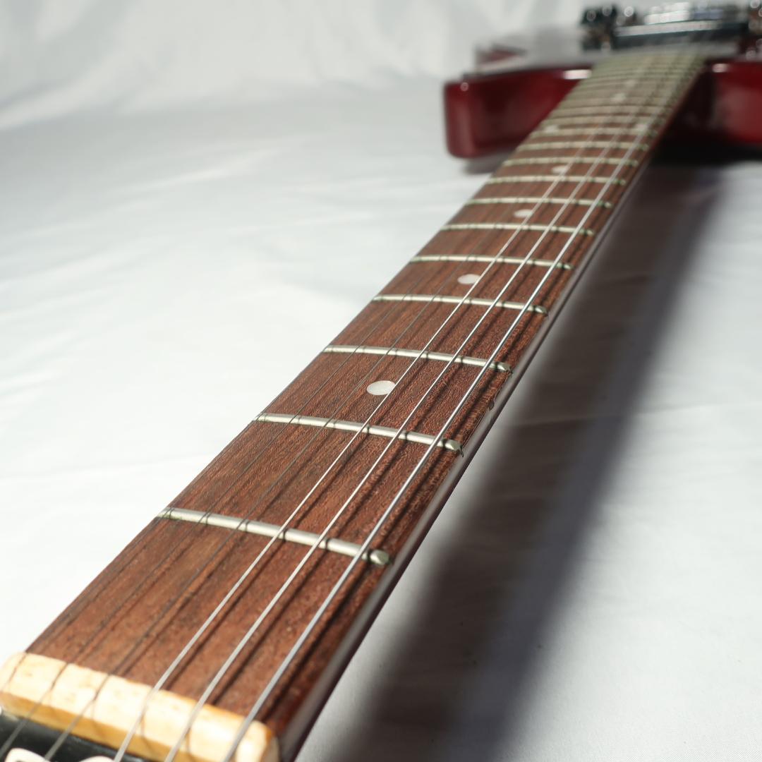 Burny レスポール ジュニアタイプ エレキギター ケース付 弦交換済