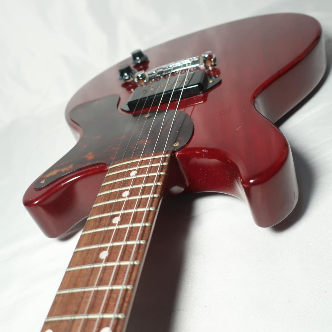 Burny レスポール ジュニアタイプ エレキギター ケース付 弦交換済