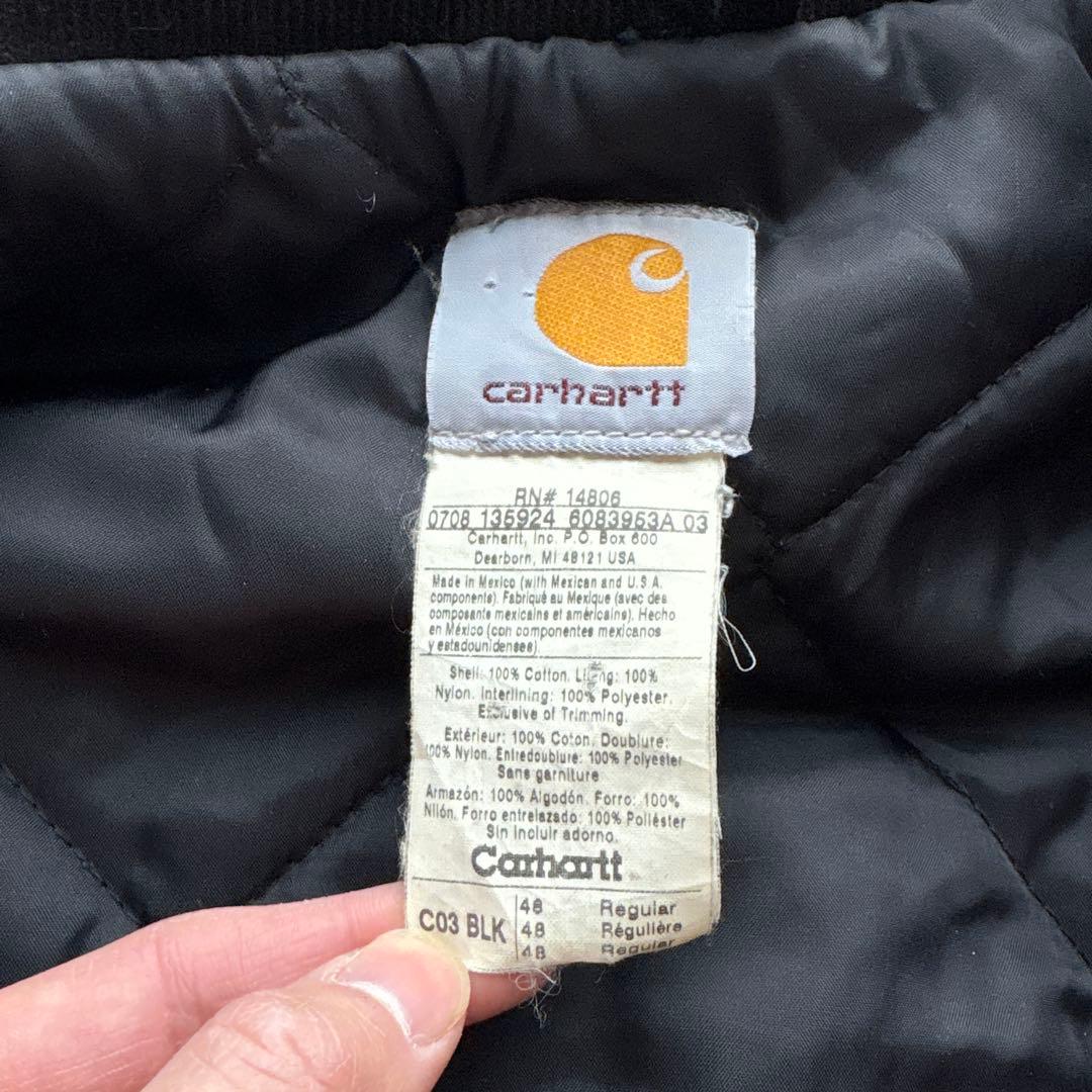 Carhartt ブラックジャケット サイズ48