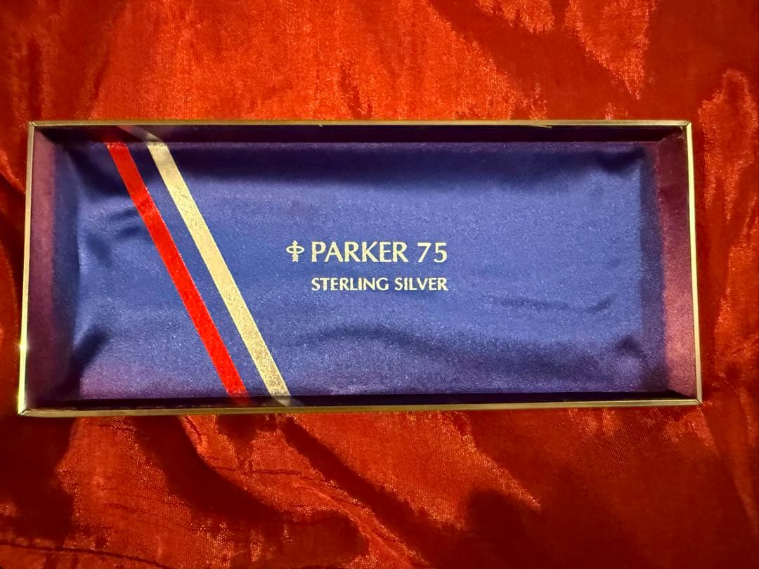 パーカー75 スターリングシルバー シズレ 14金ペン先 未使用 美品