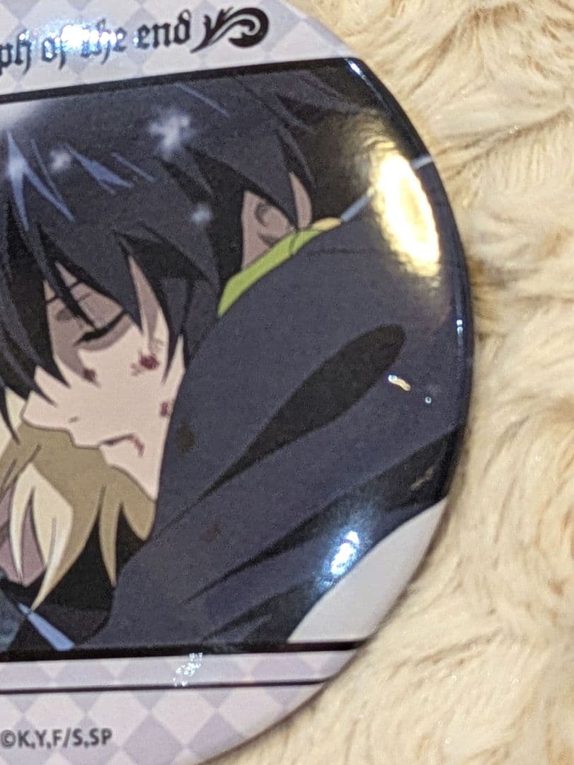 希少 優一郎 ミカエラ 終わりのセラフ オンラインくじ シーン 缶バッジ