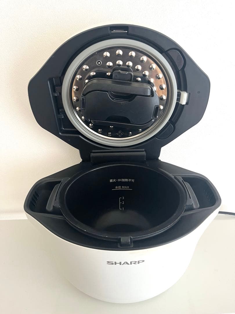 ホットクック1.6L 【KN-HW16G-W】SHARP ホワイト