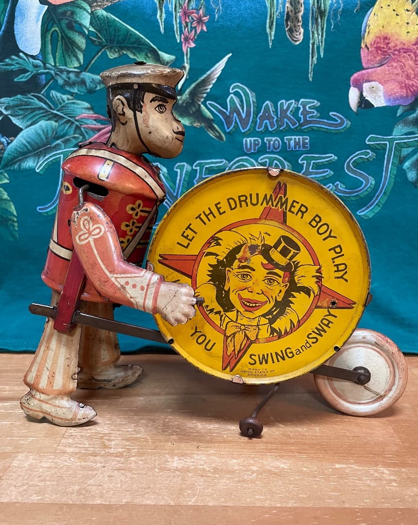 40's アンティークトイ 「マーチング ドラマー」