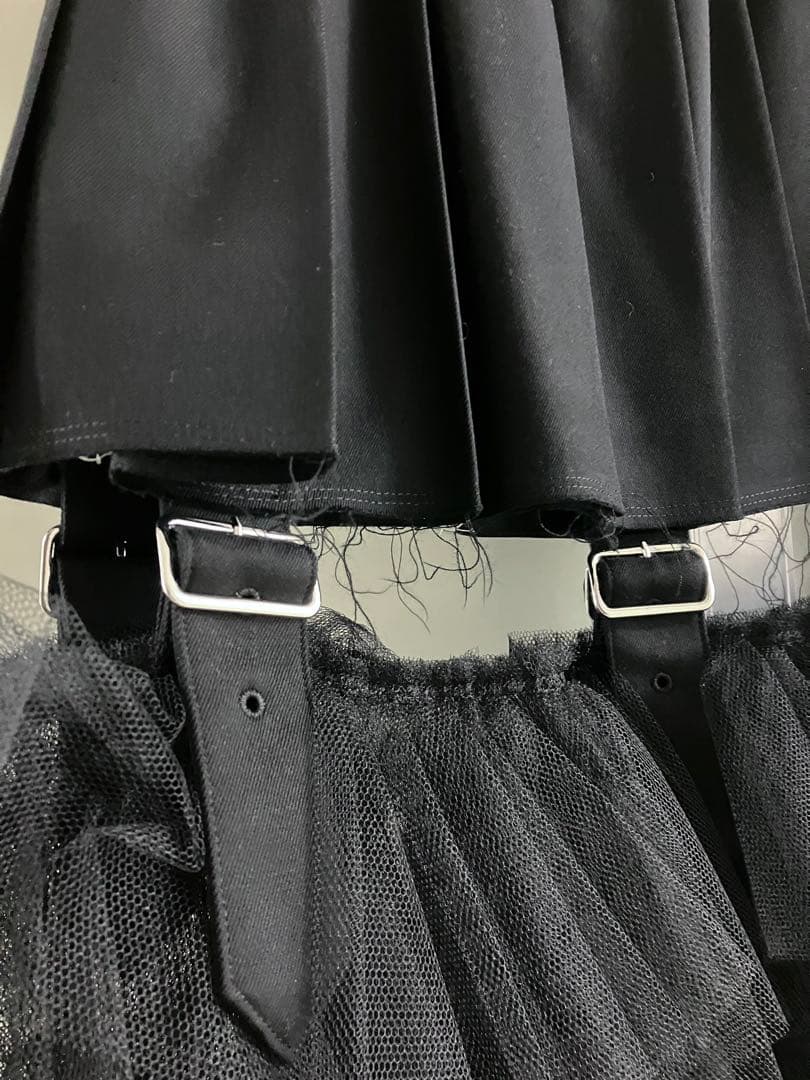 【BLACK COMME des GARCONS】チュール ドッキング スカート