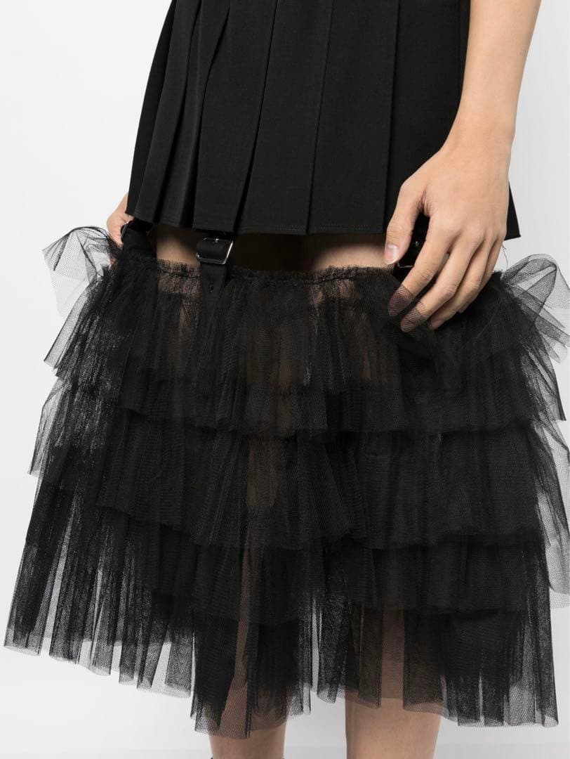 【BLACK COMME des GARCONS】チュール ドッキング スカート
