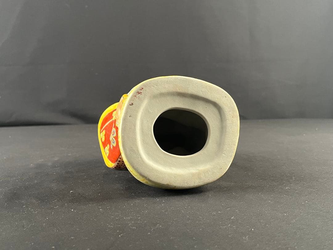 招き猫 陶器 置物 20センチ 羽織袴 商売繁盛 良縁