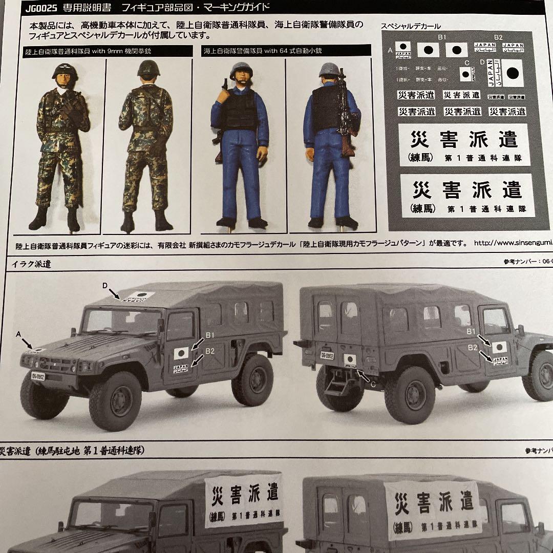 モノクローム 陸上自衛隊 高機動車ハマー陸自海自&SPデカール付属 限定品 絶版