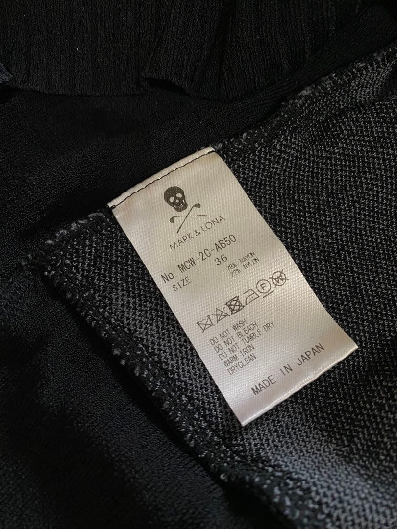 CLARK&LONA ブラック ハイネックセーター