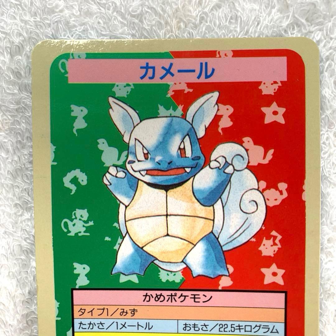 【希少】カメール　ポケモンカード　番号無し エラー 裏青　トップサン　初版　C