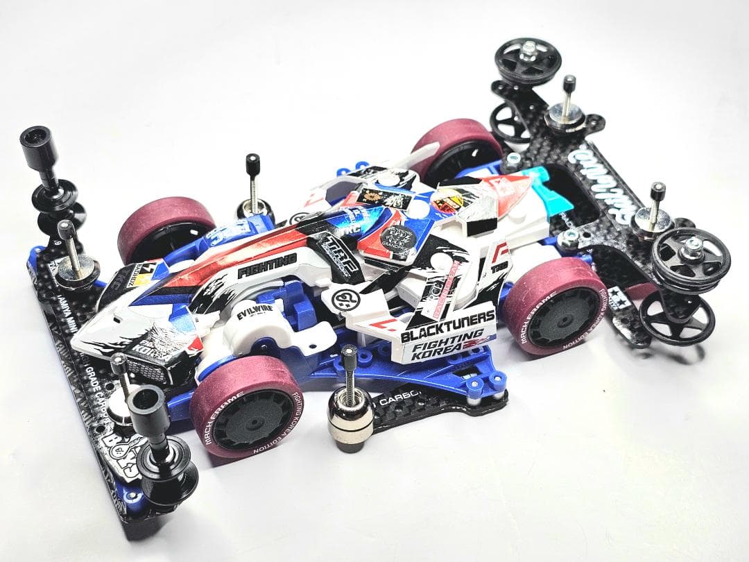 ミニ四駆 完成品 デュアルリッジ DUAL RIDGE Jr. MSシャーシ CHESHIRE