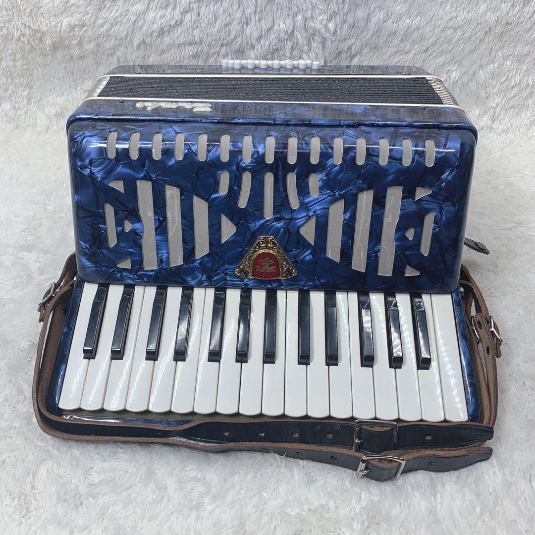 美品】TOMBO アコーディオン No、211 トンボ ハードケース鍵付