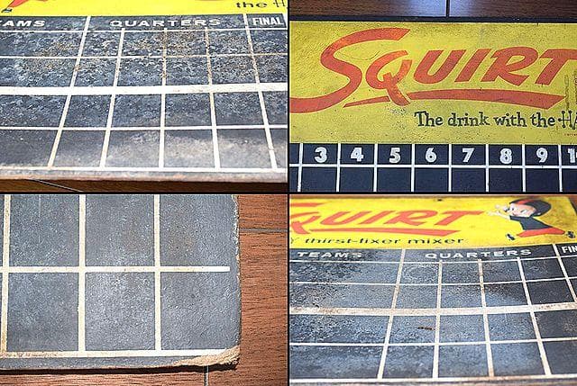 1960’s SQUIRT スクワート ビンテージ 両面 看板 スコアボード