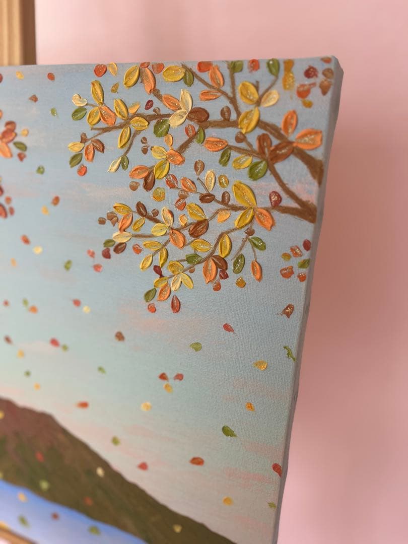 a。様 order work】 桜島 アート 絵画 山の絵