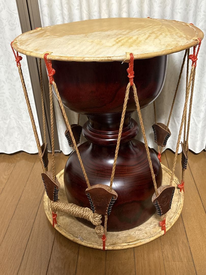 韓国の太鼓 チャング チャンゴ 革保護カバー キャリーケースのおまけ