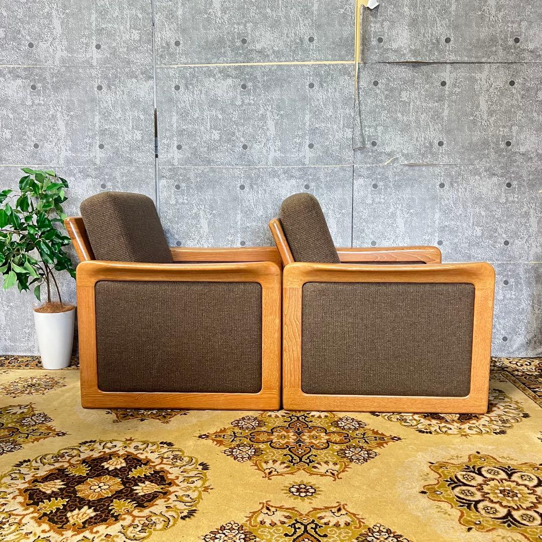 ꧁dyrlund デューロン꧂1人掛けアームソファ2脚セット デンマーク製 北欧