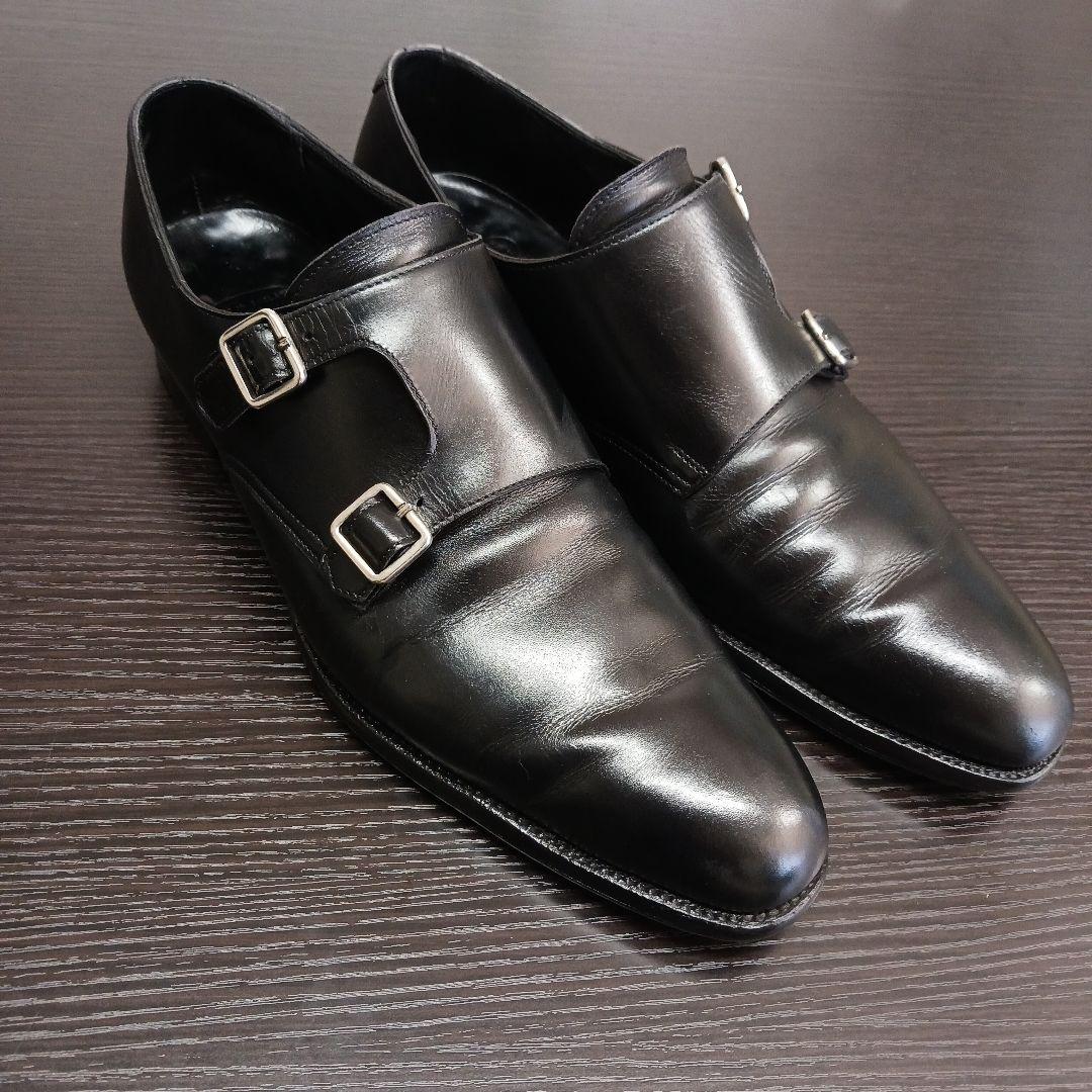 CROCKETT&JONES 　ダブルモンク　ブラック　8 2/1
