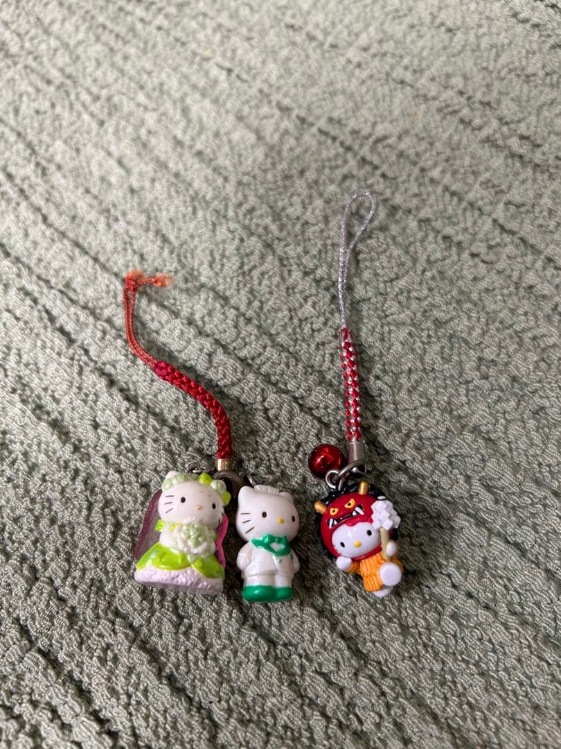 ご当地キティ ストラップ開封済み 14個　ボールペン３本