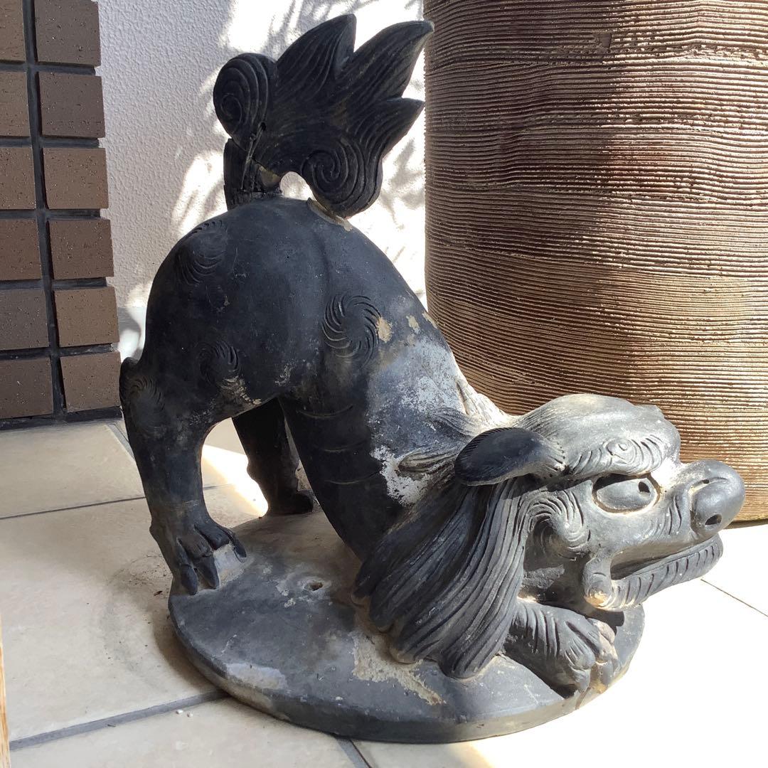 銅製玉獅子狛犬