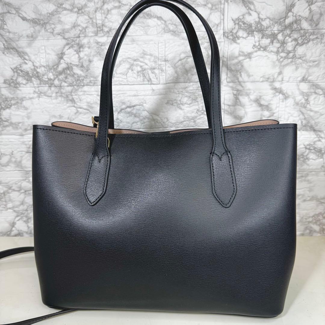 【極美品】　ケートスペード　トートバッグ　ショルダーバッグ　2way レザー　黒