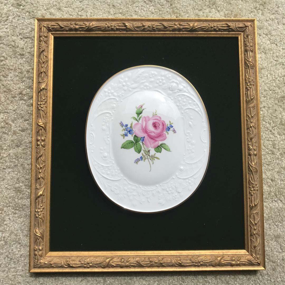 ヴィンテージ　マイセン　壁　額装 ヴィンテージ マイセン 壁 額装 Meissen（マイセン）1880~1900年
