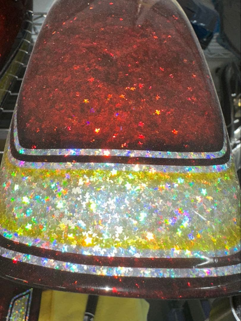 塗りたて！GS400外装セット⭐︎E2ライン激ラメスターレインボー