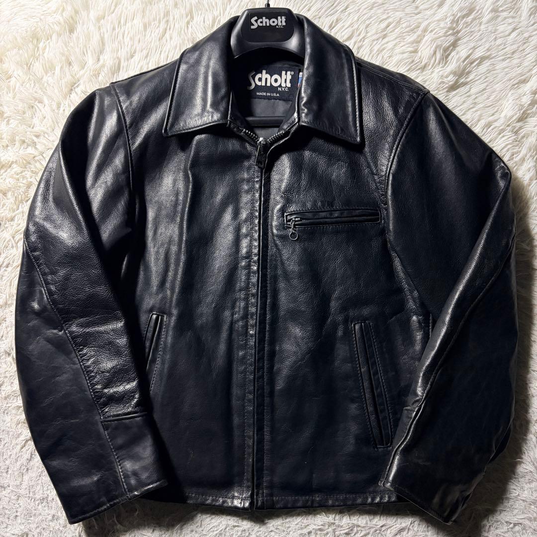 米国製】schott トラッカージャケット 659 本革 36 USA製 - メルカリ