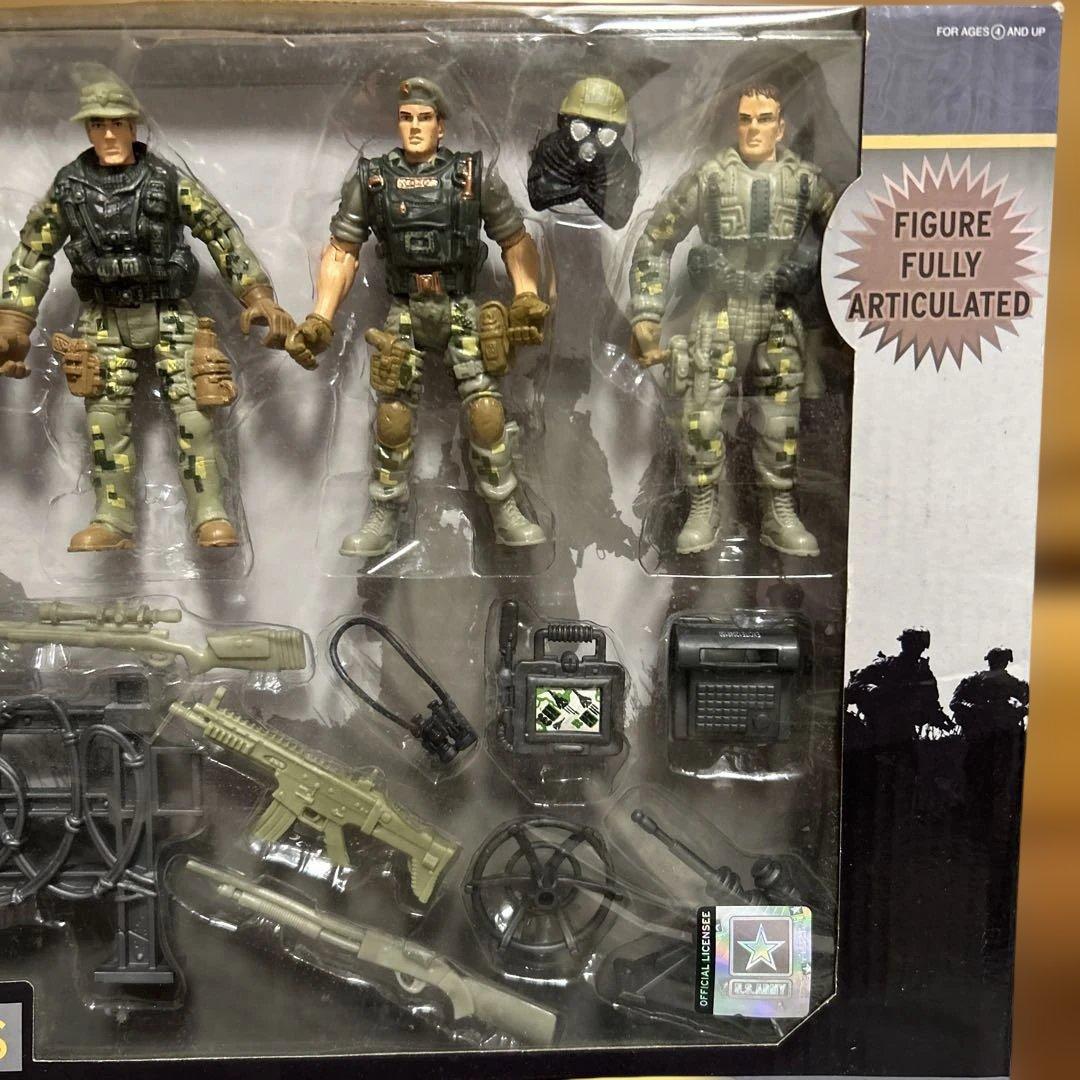 ミリタリー・アメリカ陸軍兵士 4体パック フル可動フィギュア