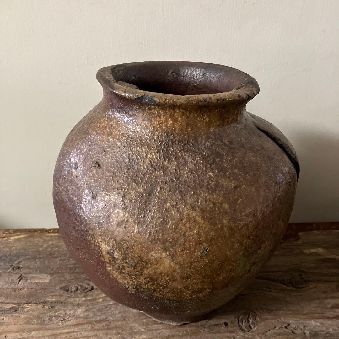 古常滑破れ壷 室町時代 古丹波 古備前 花器 大久保裕司 秦秀雄 白洲