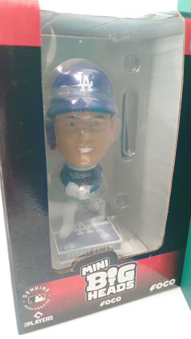 大谷翔平ドジャース ミニボブルヘッド シティコネクト打者　ホーム投手