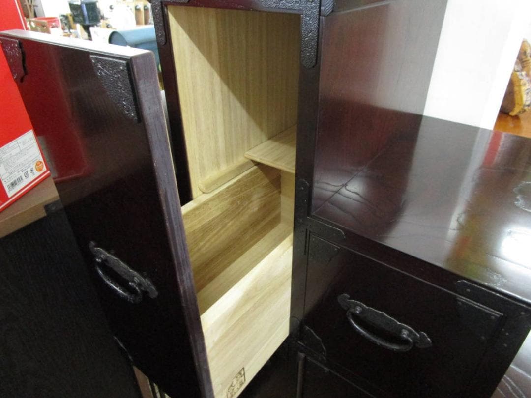 伝統 筑後民芸 階段箪笥 伝統工芸家具 階段型収納 古民家風 店舗