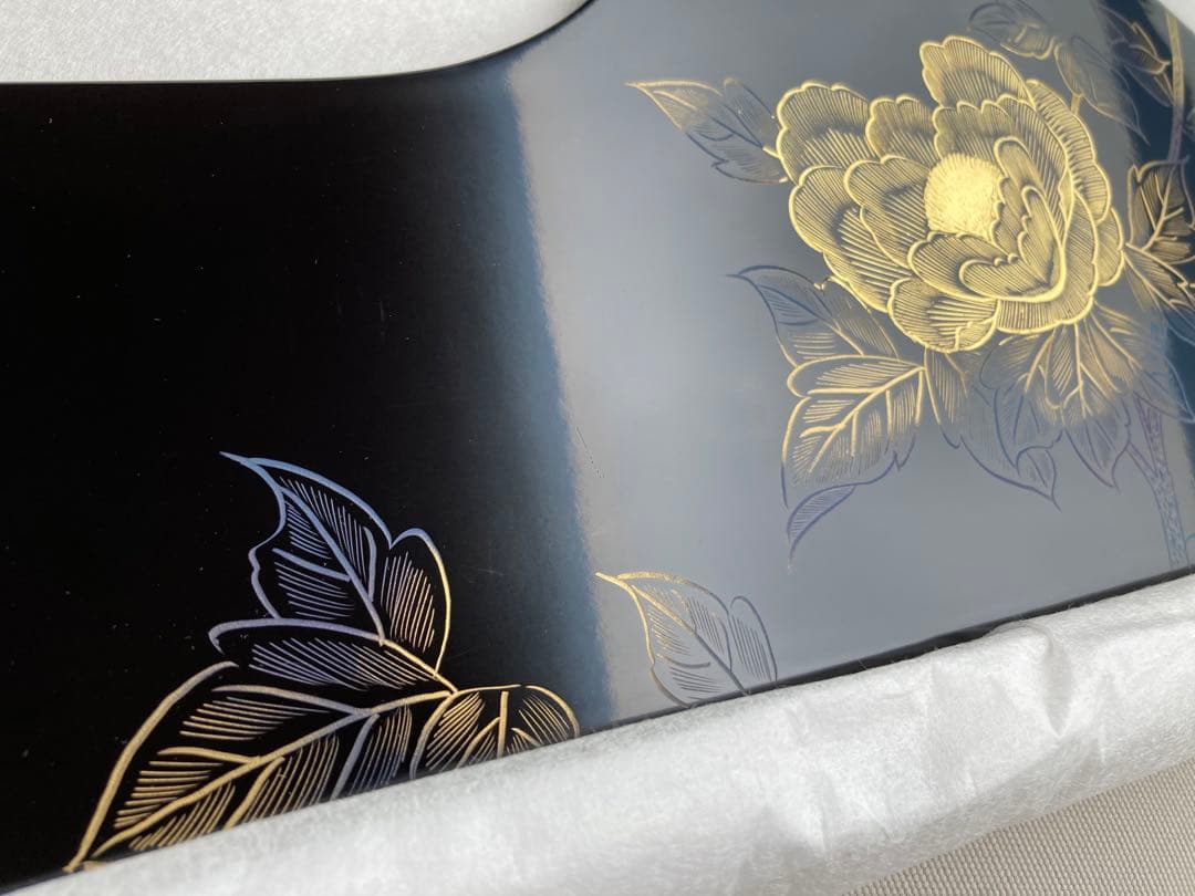 川連漆器 衣紋掛け 着物ハンガー 黒 うるし塗装 天然木 約80㎝ ホビー