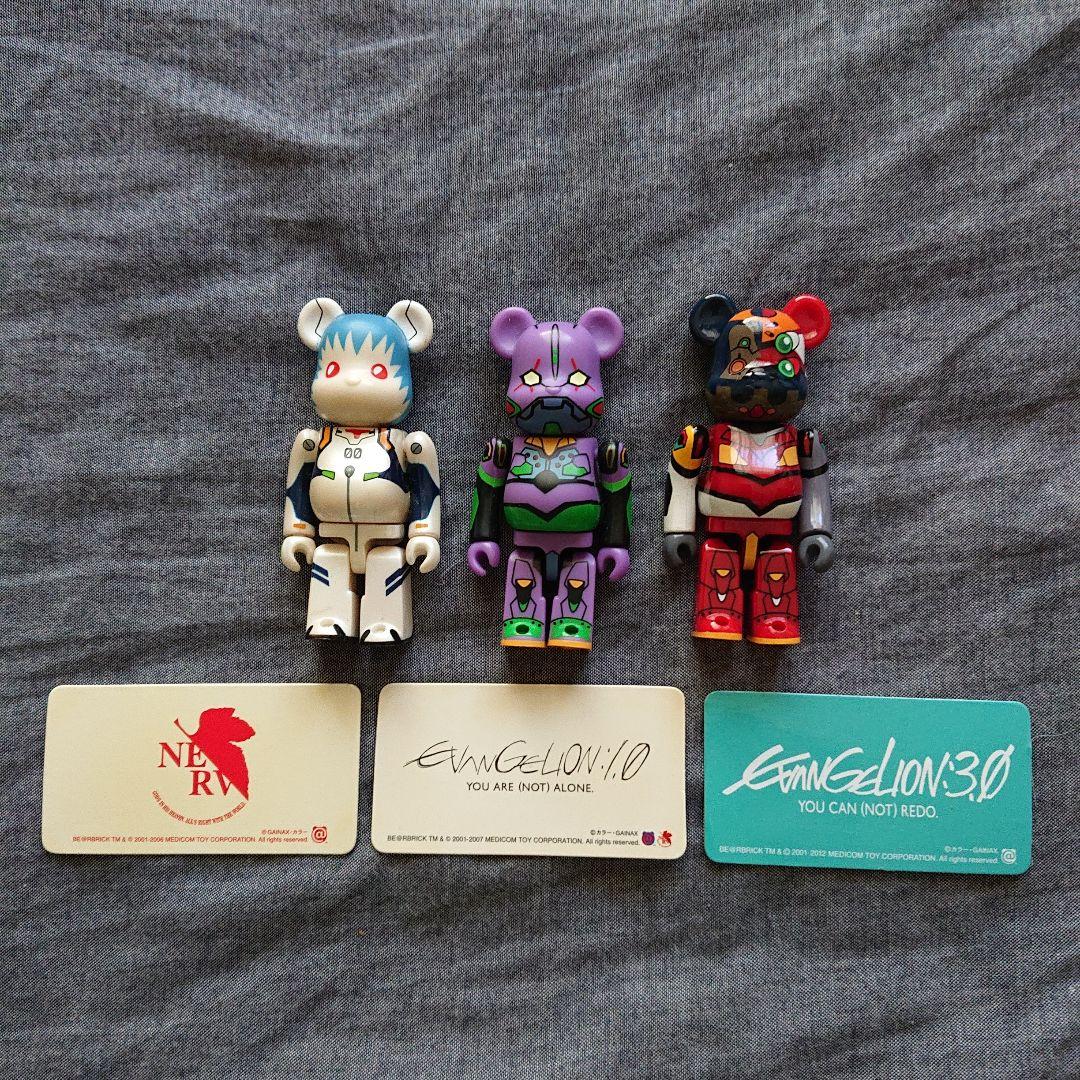 BE@RBRICK ベアブリック 100% エヴァンゲリオン 3種セット L108350044