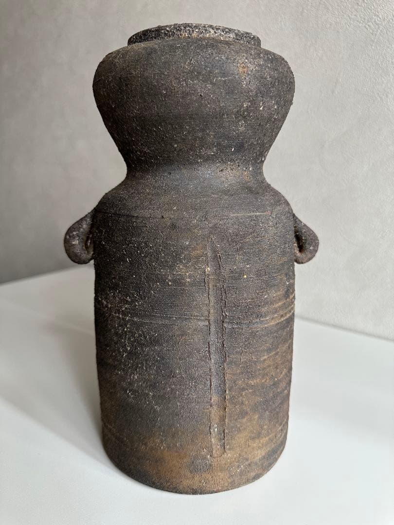 武用君彦 備前 花器 花入 共箱