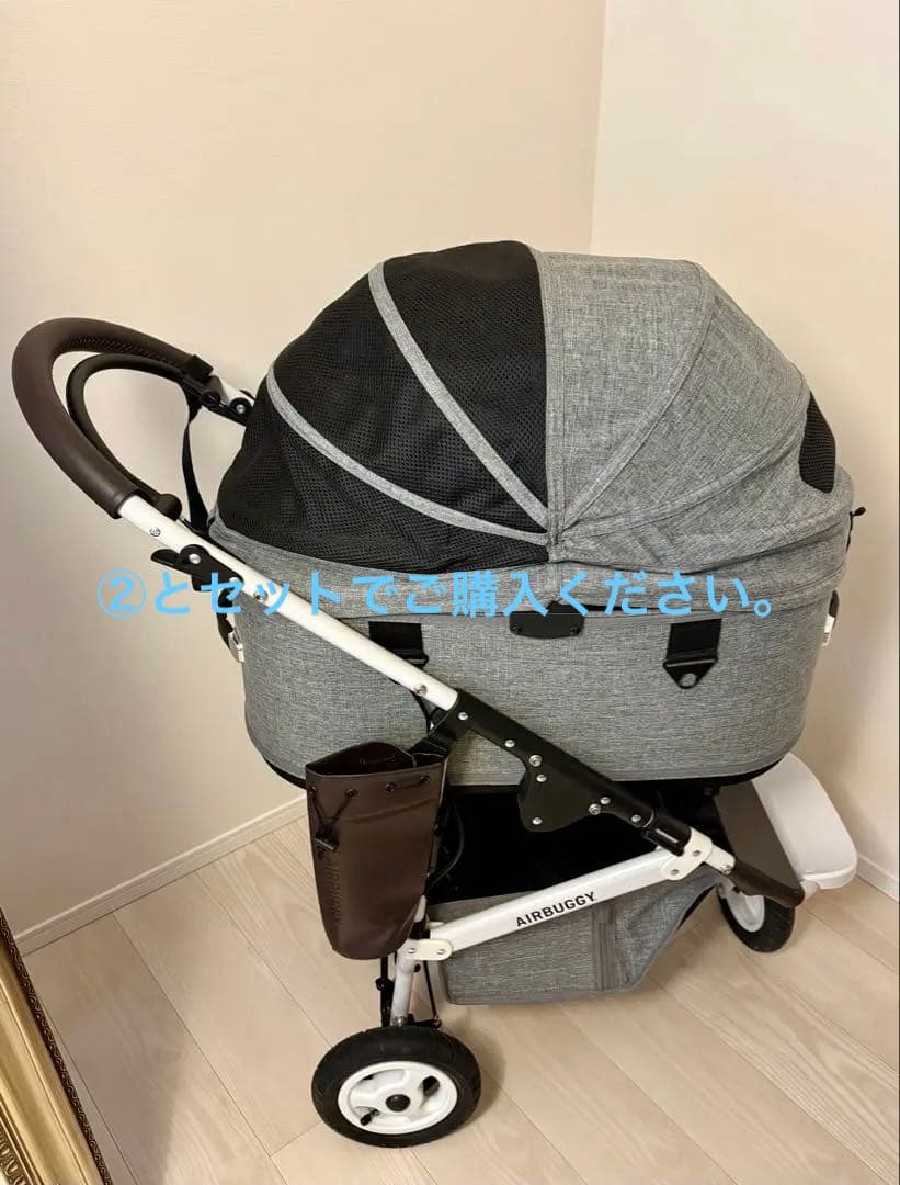 ①AIRBUGGY エアバギー ドーム3 ラージサイズ　アースグレーカスタム エアバギー ドーム3 ラージサイズ | エアバギー公式オンラインストア