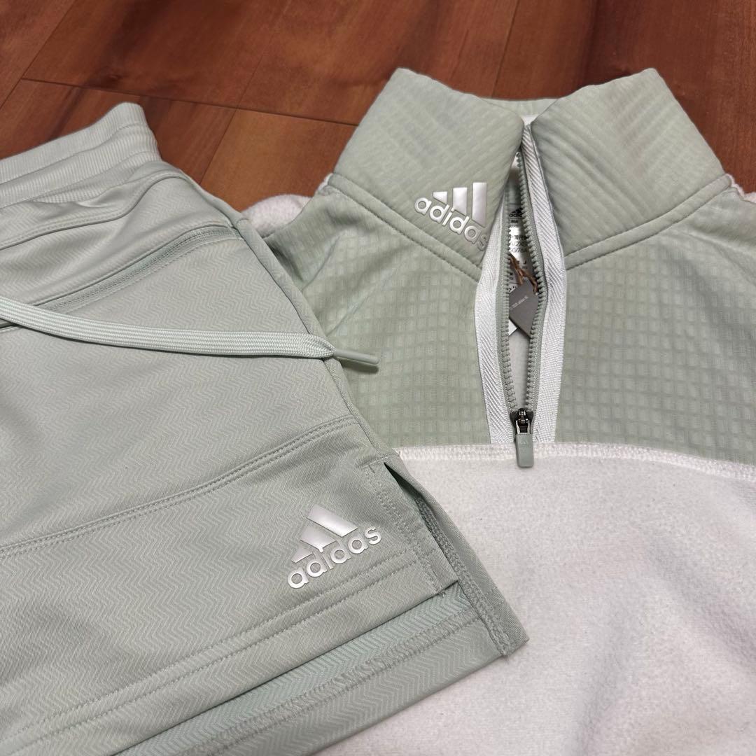 クロップド丈　長袖　フリース　ストレッチ　スカート　セットアップ　XS 秋冬