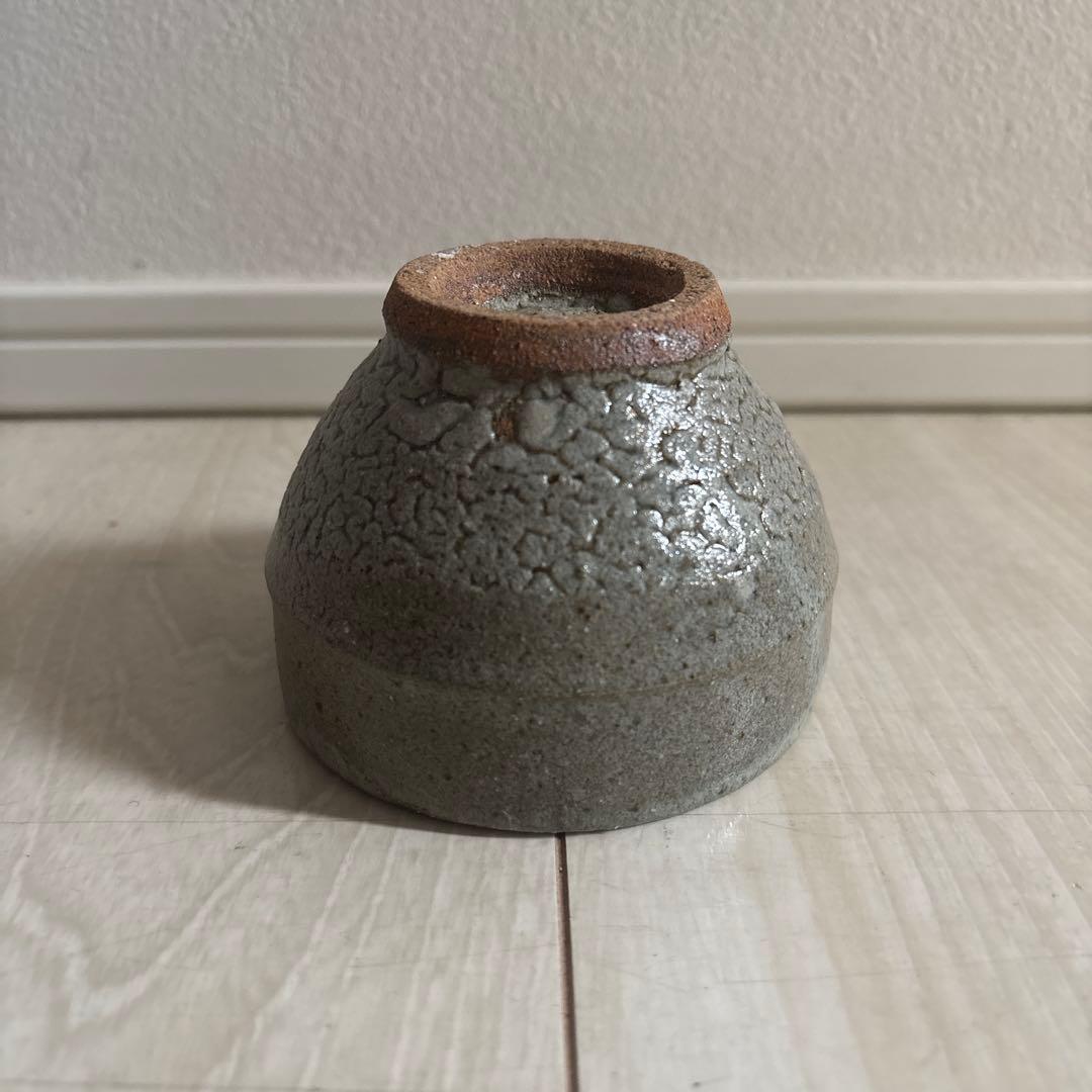 濱田庄司　胴紐茶碗 竹節高台③