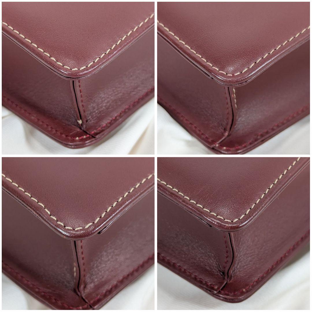 【極美品】 カルティエ　マストラ ショルダーバッグ 三角フラップ カード保存袋付