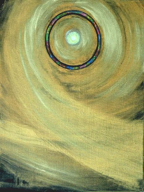 油絵 菅家令子 絵 絵画インテリア額付(銀) F3-G172023 風景祈り希望