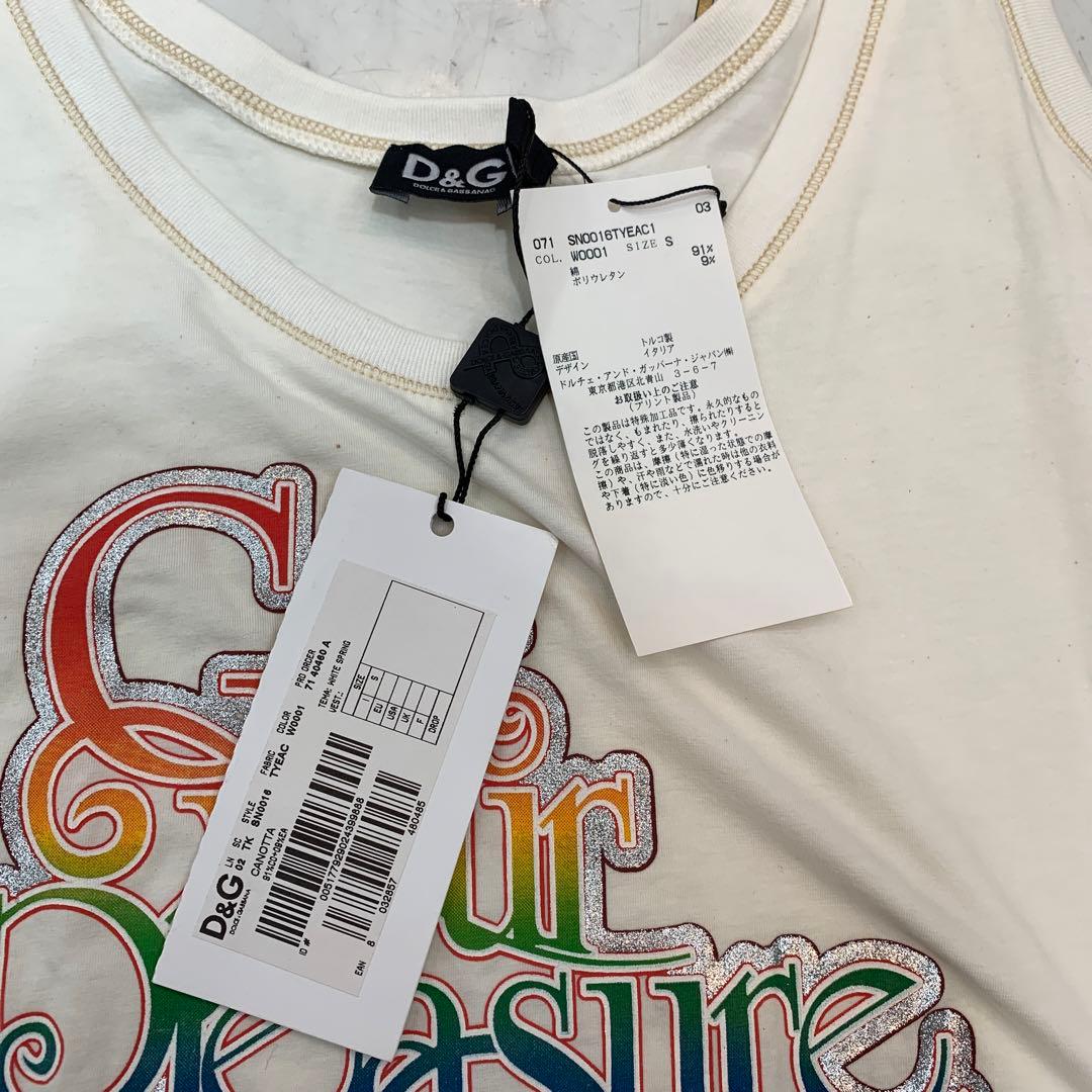 ★未使用品★ドルチェ＆ガッバーナ　タンクトップ　ロゴ Sサイズ　プリント