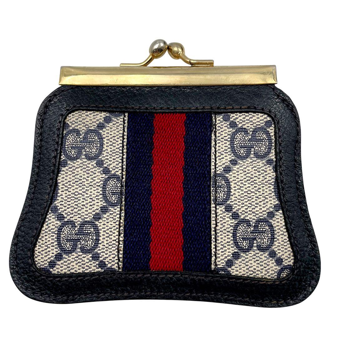 【美品】GUCCI グッチ　ケース　シェリーライン　オールドグッチ　GG