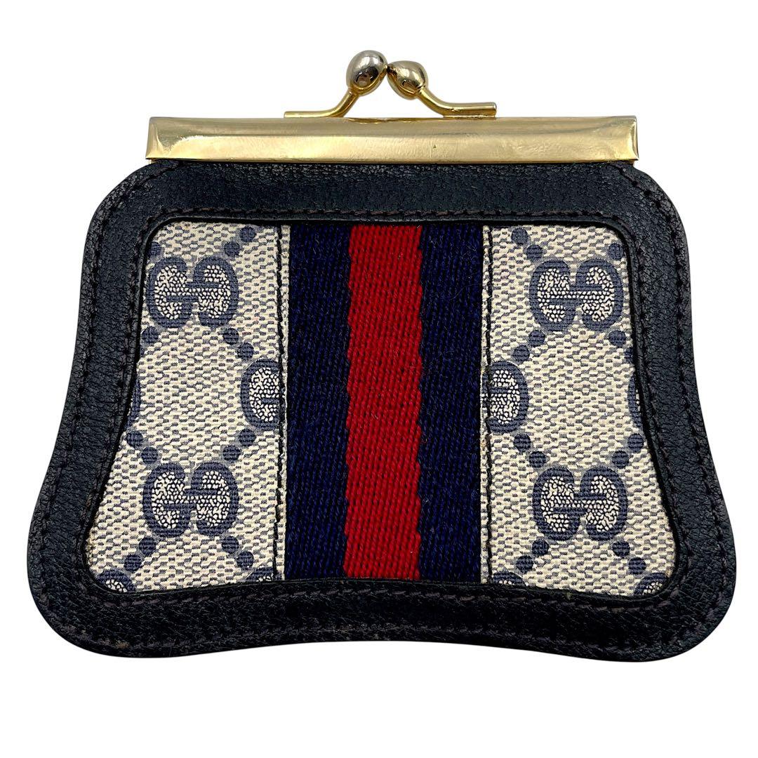 【美品】GUCCI グッチ　ケース　シェリーライン　オールドグッチ　GG
