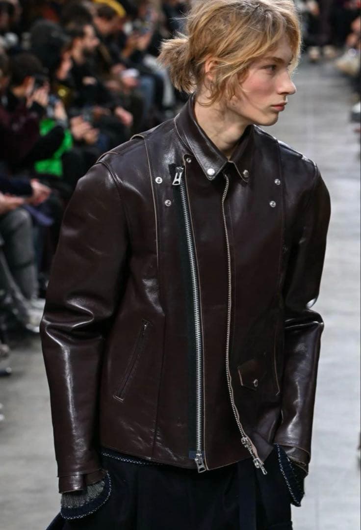 sacai レザージャケット 25AW sacai - sacai 25SS レザージャケットの