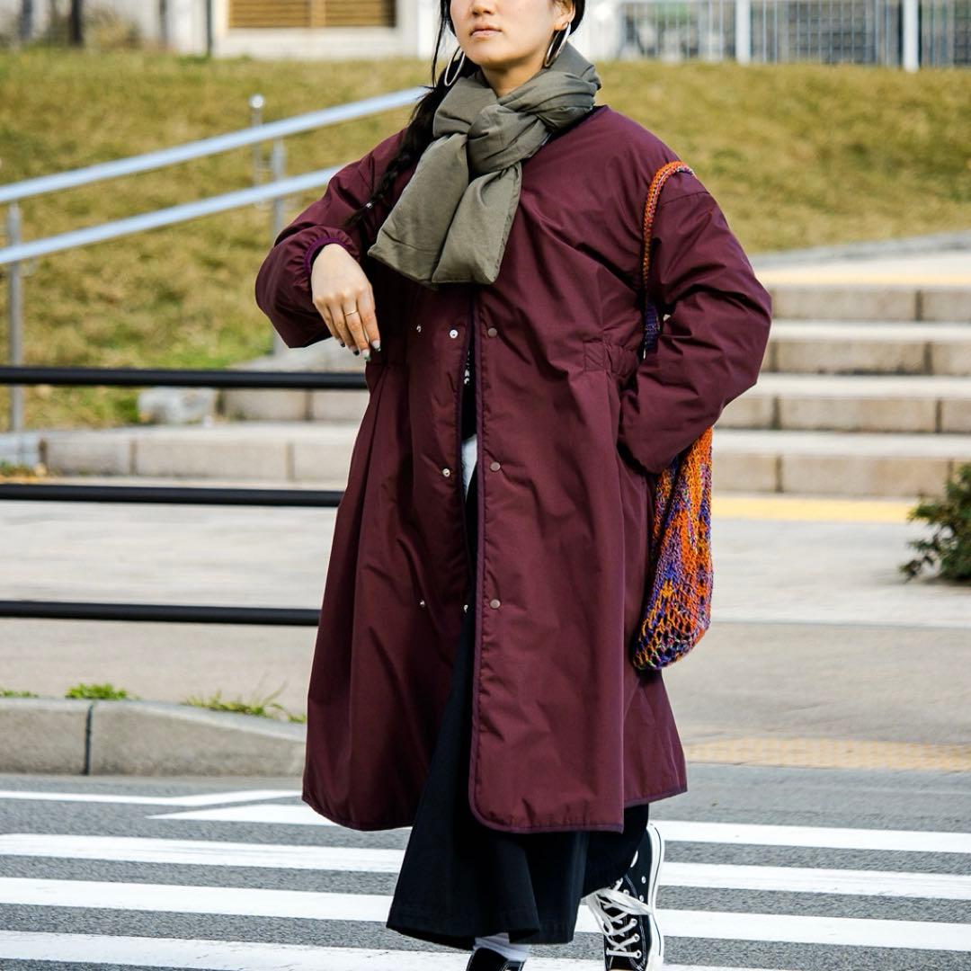 新品 ナナミカ 紺 光電子ダウンマフラー ユニセックス Down Muffler