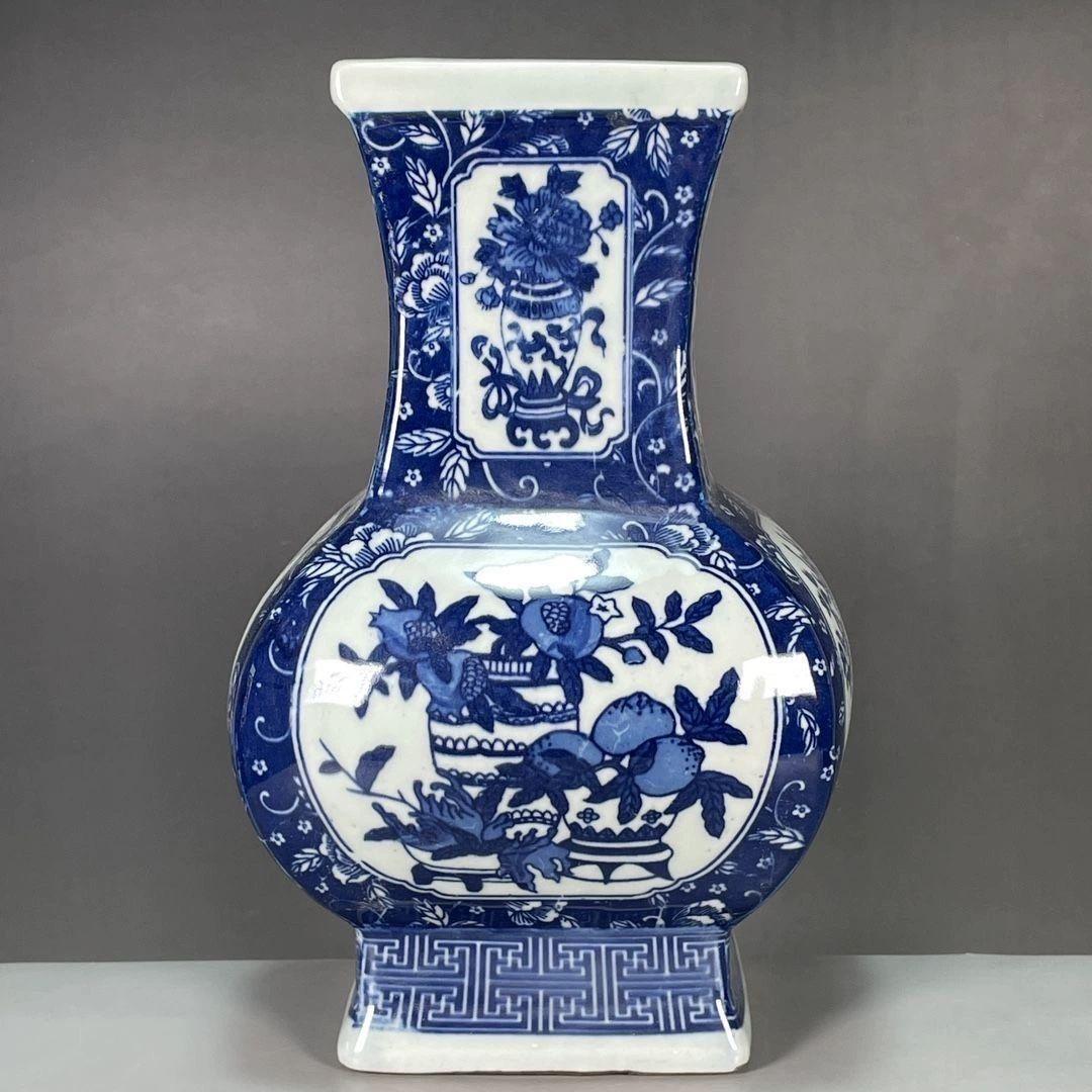 1435』 華と籠図 文房陳説図 高森碎巌の鑑定箱 紙本 肉筆 掛軸