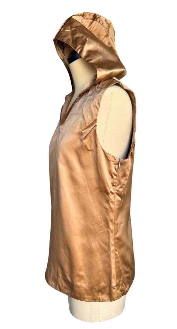 Miu Miu　Y2K シルクトップ パーカー　ドローコード付き　サイズ40