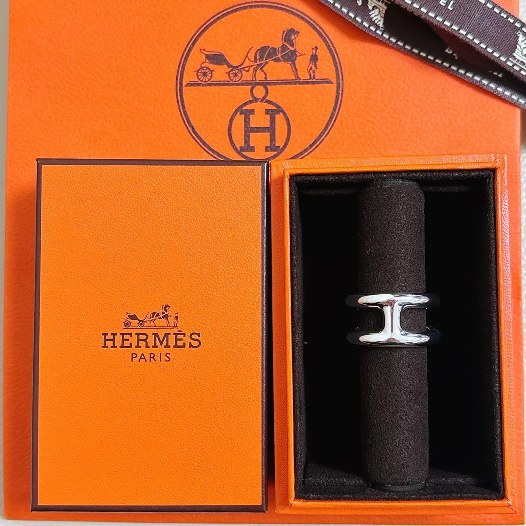 新品 HERMÈS エルメス オスモズ シルバー リング 希少 PM56