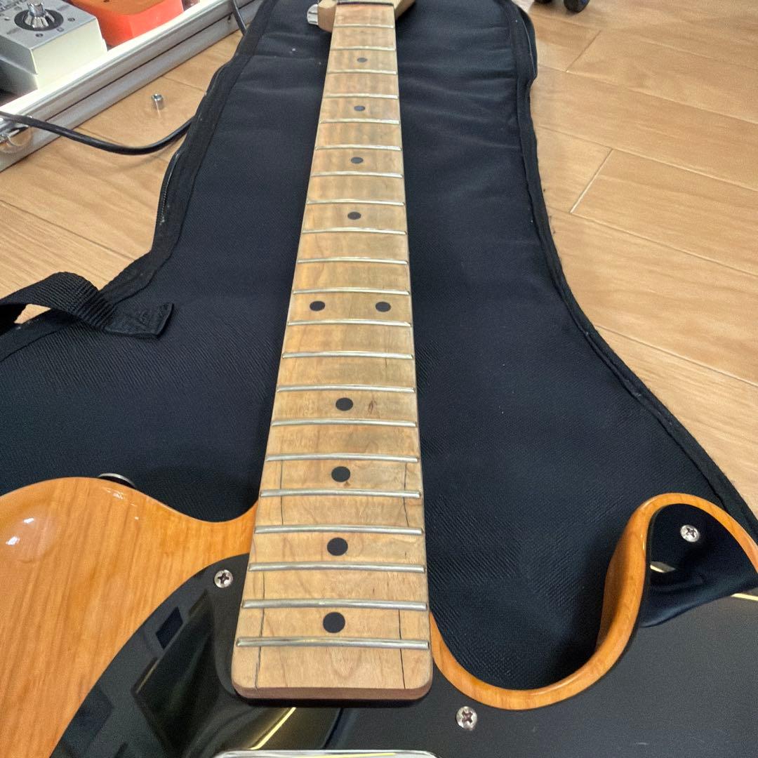 Squier 木目 テレキャスター バタースコッチ ソフトケース 付