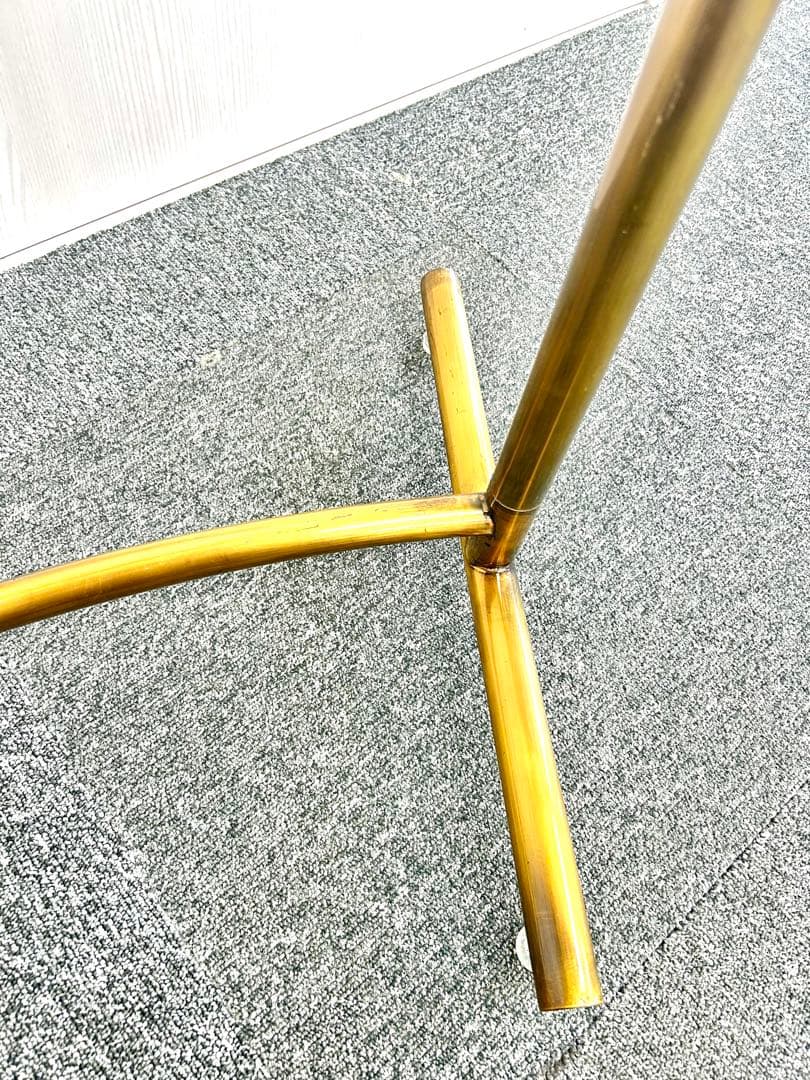 レア美品】 R脚 ラウンド ハンガーラック アンティークゴールド 真鍮