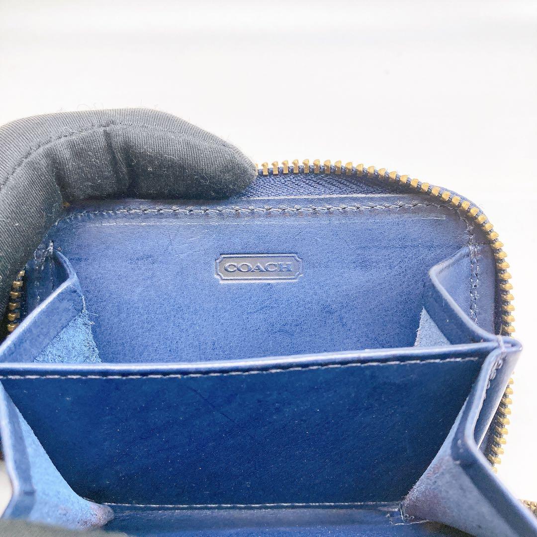 ✨美品✨COACH オールドコーチ ケース ヴィンテージ レザー ネイビー