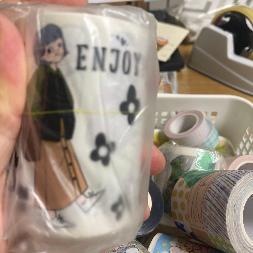 カラフルなデザインのマスキングテープセット